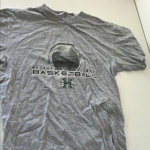 Gray University of Hawaii Basketball T-Shirt